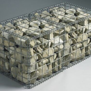 En ferdig utfylt gabion
